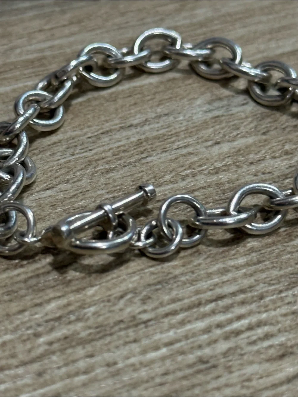 Judith Jack Heart Toggle Bracelet 925 Sterling Silver Diamond 14K Gold Vintage
